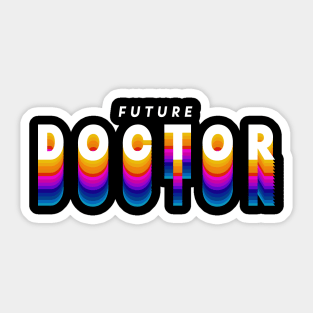 future doctor in gradient color Sticker